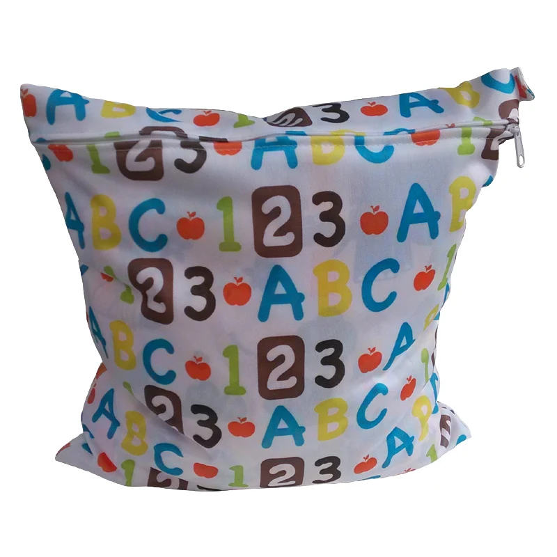 Baby Diaper Bag Cartoon Waterproof Wet Dry Bag Stroller Hang Tote Mom Maternity Changing Nappy Wetbag Wet Cloth Baby Care BB6035 (3)