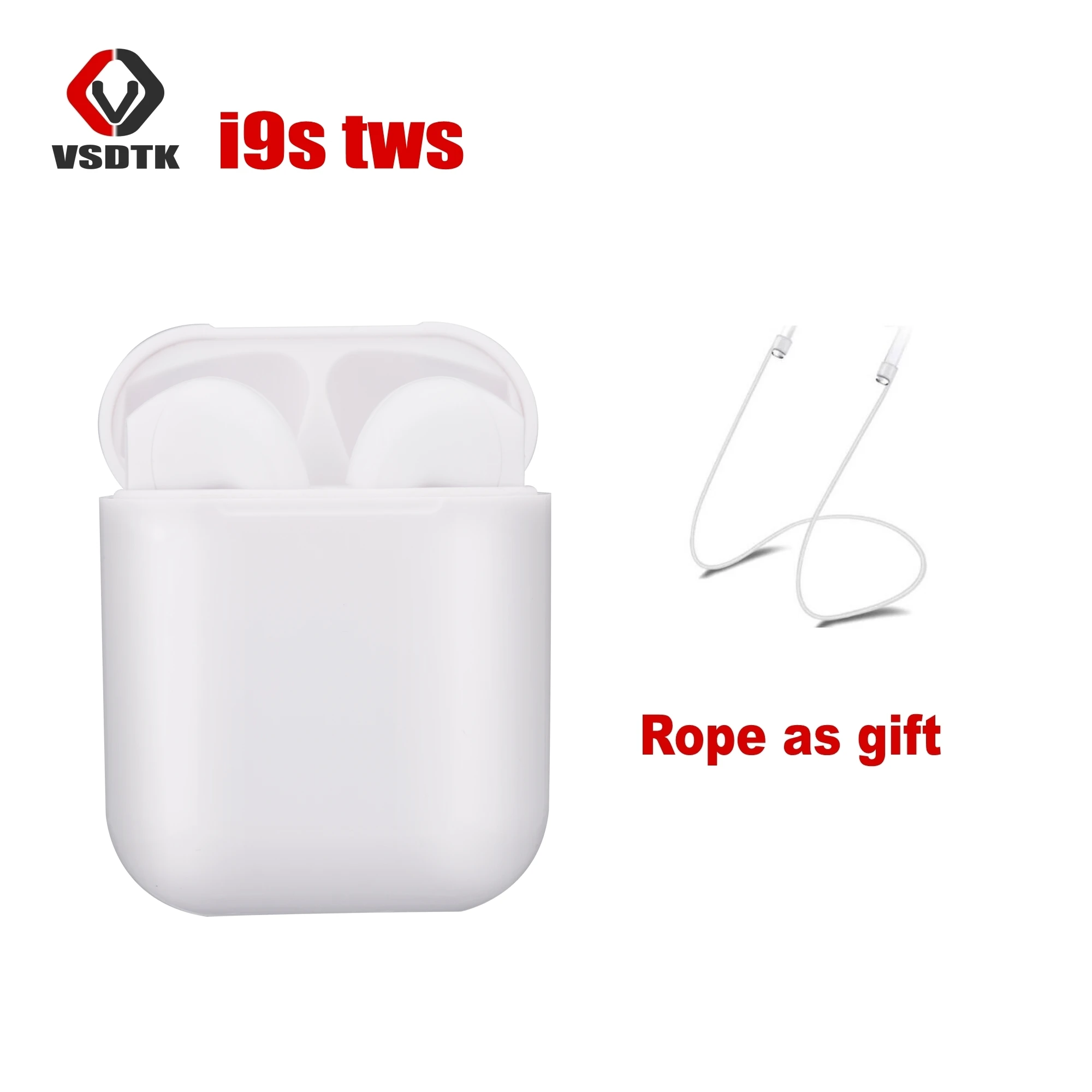 

I9 I9S TWS Bluetooth 5.0 Wireless In-Ear Earphone mini Bluetooth Earbuds Wireless Headsets earphones for all Smart Phone+rope