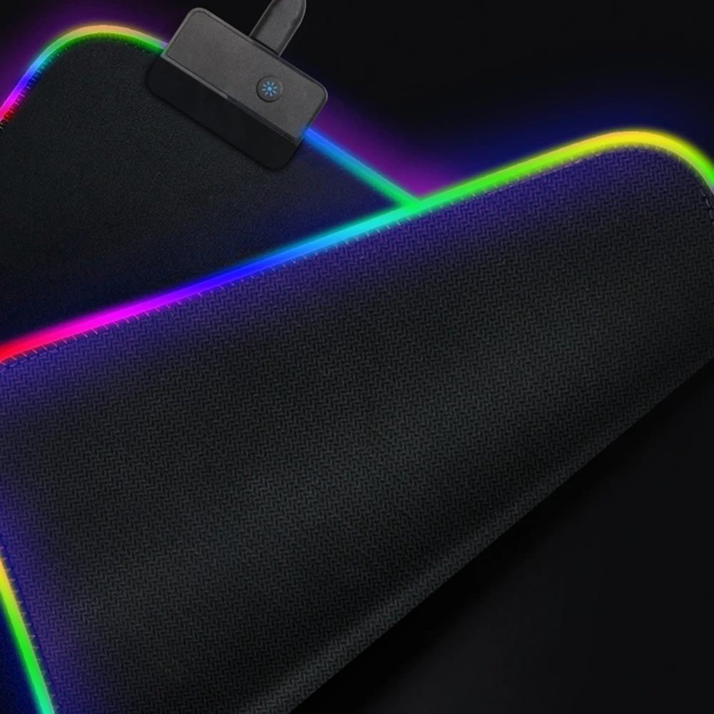 

1pcs Gaming Mouse Pad RGB Oversized Glowing LED Extended Illuminated for PC Computer Laptop