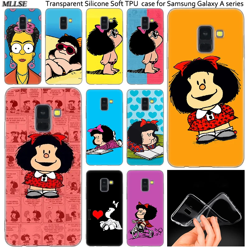 Горячая Mafalda силиконовый чехол для Samsung Galaxy A50 A30 A10 A40 A6 A8 плюс A20 E A5 A7 2018 2017 2016