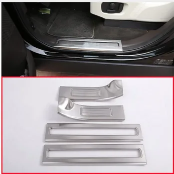 

TOP Quality Stainless Inside Door Sill Scuff Threshold Protector Plate Cover For Land Rover Discovery 5 2017 Car Accessory 4pcs
