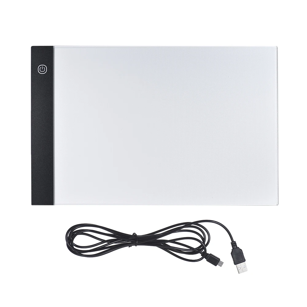 

A4 Size Ultra-thin LED Light Pad Box Painting Tracing Panel Copyboard USB Powered Constant Brightness for Cartoon Tattoo