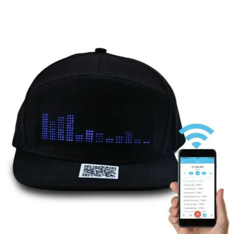 Bluetooth светодиодный Программируемый дисплей для прокрутки сообщений бейсбольная