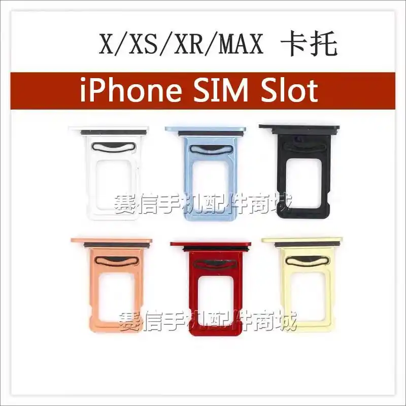 X Xs Xr Xsmax Single Dual Micro Sim Sd Tf Card Slot Tray Holder Reader Waterproof Adapter Insert Eject Motherboard Spare Part Aliexpress