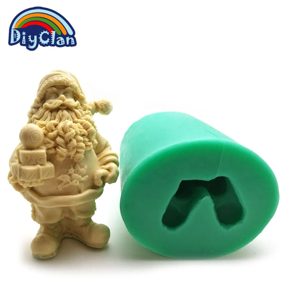 Aliexpress com Buy New Santa Claus candle mold  DIY 