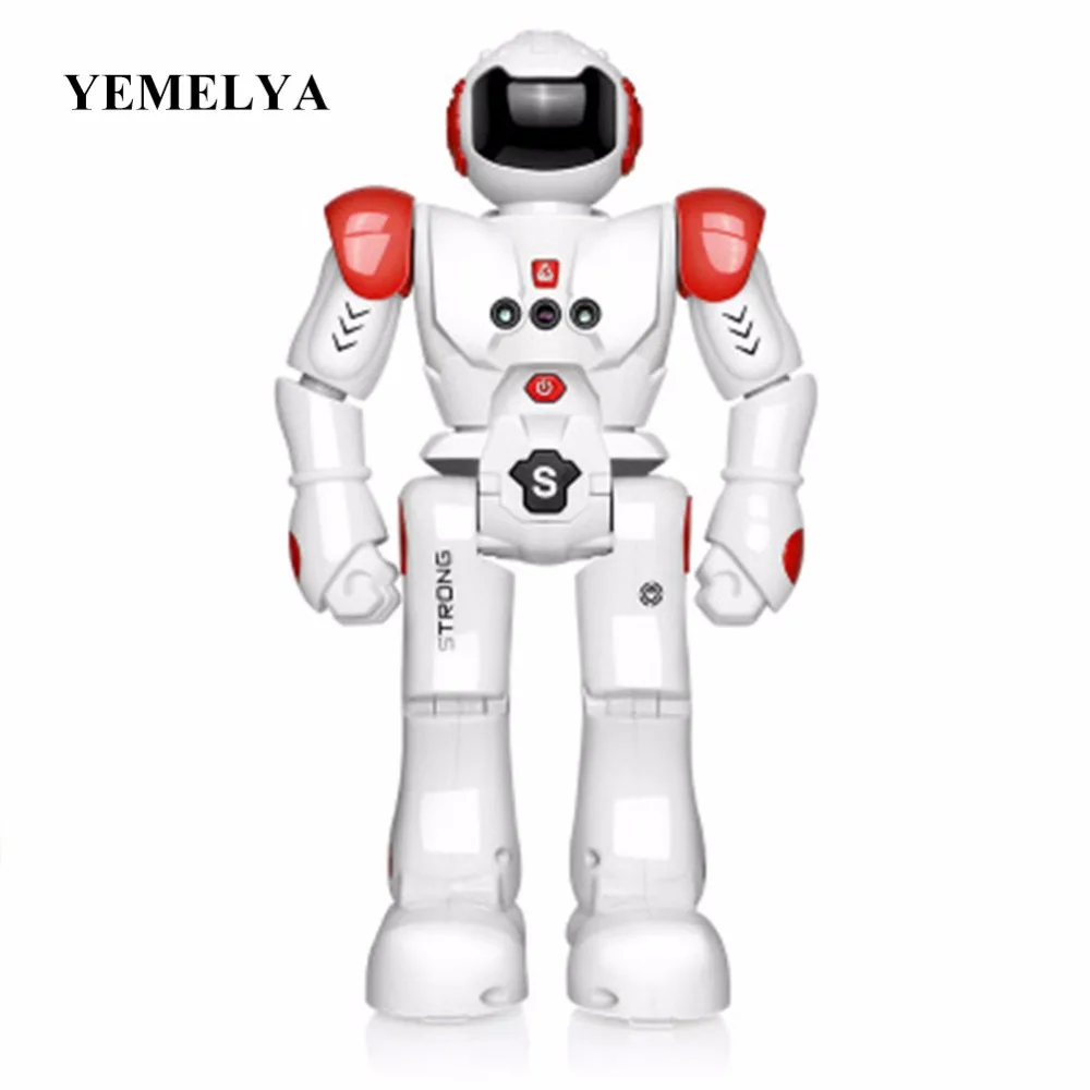 Умный радиоуправляемый робот, Интеллектуальный программируемый светодиодный пульт дистанционного управления для танцев, игрушка для детей, подарки - Цвет: Красный
