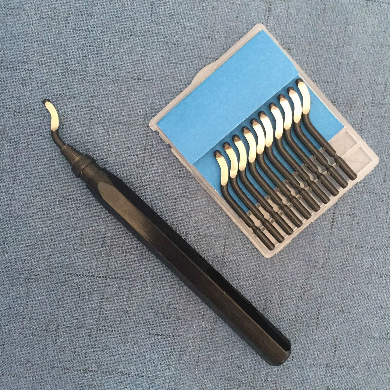 Kit d'outils d'ébavurage, extracteur de bavures à main flexible et  confortable pour la finition de l'extrémité du tuyau