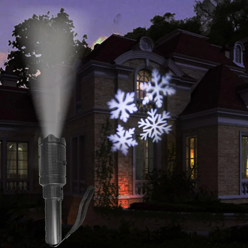 

LED Flashlight Projection Lamp Projector Christmas Pattern Portable For Party Outdoor AI88