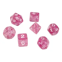 Top 7pcs/Set Games Multi Sides Dice D4 D6 D8 D10 D12 D20 Gaming Dices New free shipping