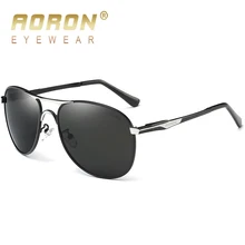 AORON, мужские поляризованные солнцезащитные очки из сплава, женские брендовые Оригинальные очки, роскошные зеркальные модные очки с покрытием, UV400, очки Ocolos