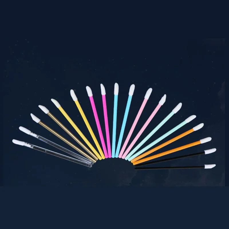 100 шт. одноразовые кисти для макияжа Lip Brush Make Up Кисти Набор кисточка туши Губная