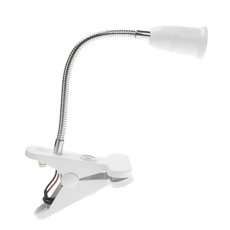 

26cm E27 Clamp Lamp Base Desk Lamps LED Light Bulb Socket Adapter Light Bulb Holder Converter with Switch Wire CN Plug