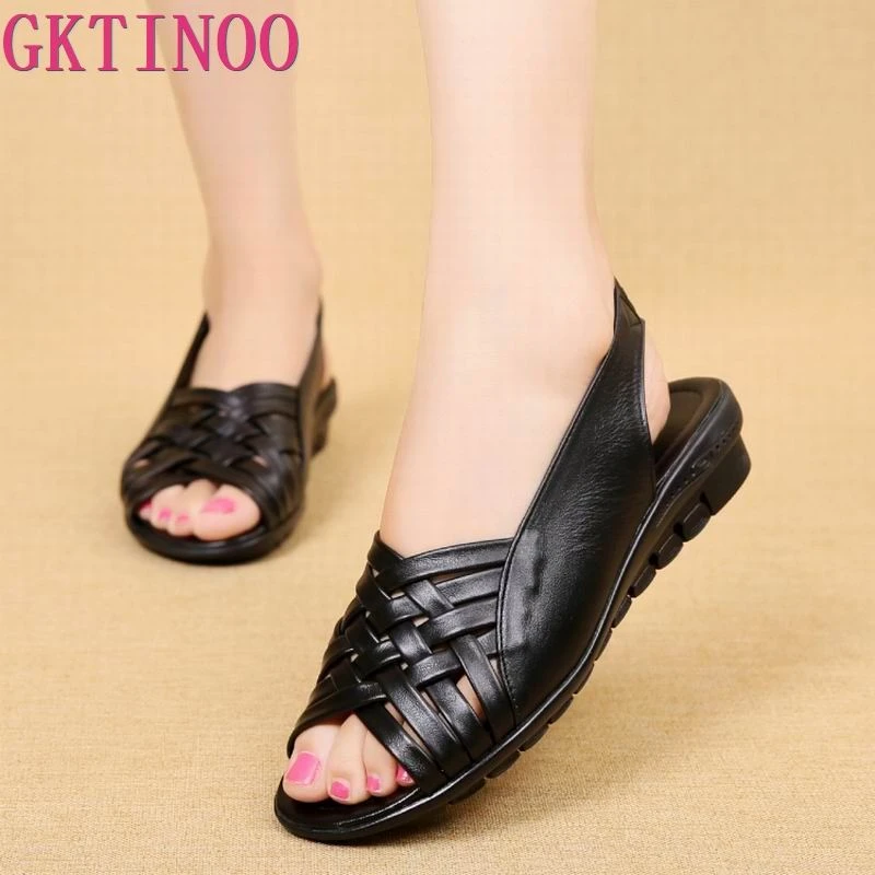 black casual sandals womens