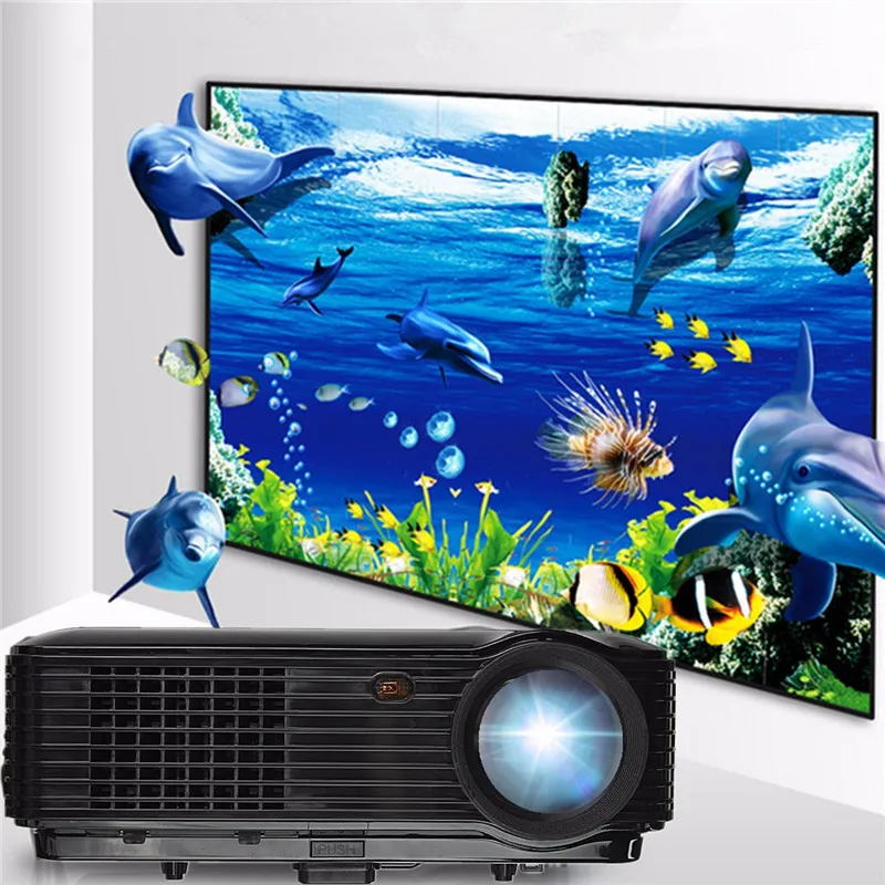 1080P 3500 Lumens LED Projector Home Theater portable mini Projector with AV cable Remote control 1080P 3500 Lumens LED Projector Home Theater portable mini Projector with AV cable Remote control