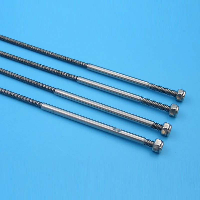 

FATJAYF RC boat accessories Integrated flexible shaft diameter 3.18mm to 4mm length 355mm Long Screw teeth short Screw teeth