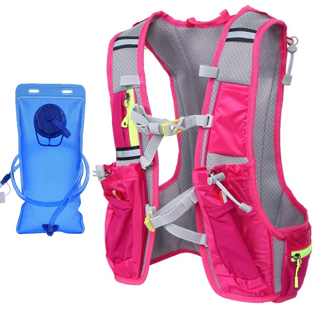 Women Running Backpack Water Bottle Holder Waterproof For Phone Trail