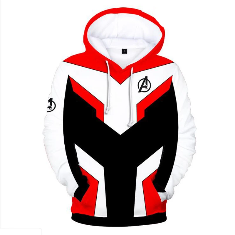 Avengers Endgame Oversized Hoodie Men Advanced Tech 3D Print Hooded Mens Hoodies and Sweatshirts Streetwear Male Pullover Tops
