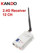12 ch 2.4G AV receptor Sem Fio 2.3G receptor, 2.4G De Áudio E Vídeo transceptor RX aceitante, 2.4G receptor FPV 2.3G receptor zangão