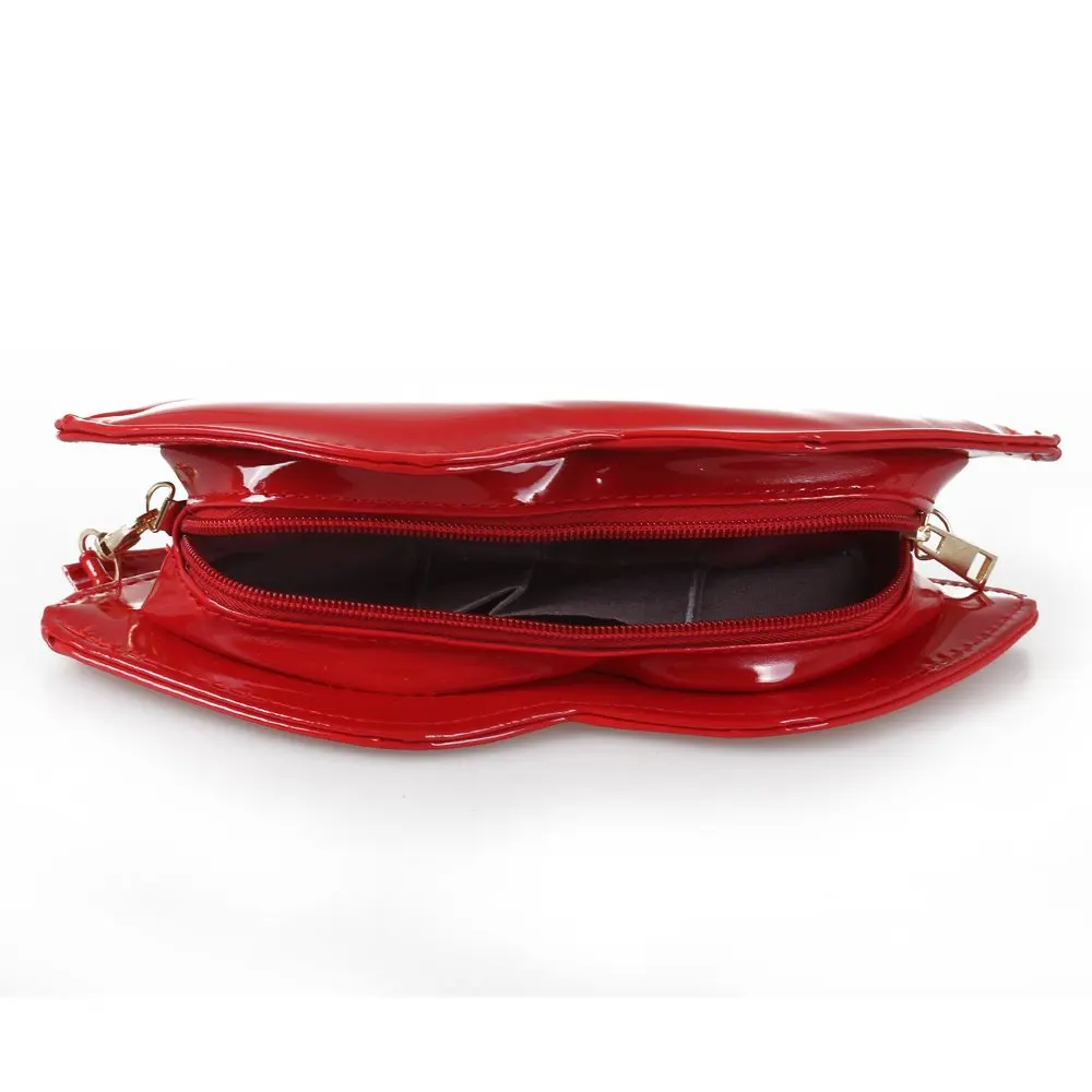 Sexy Red Lips Shoulder Chain Clutch Bag - Best Crossdress & Tgirl Store