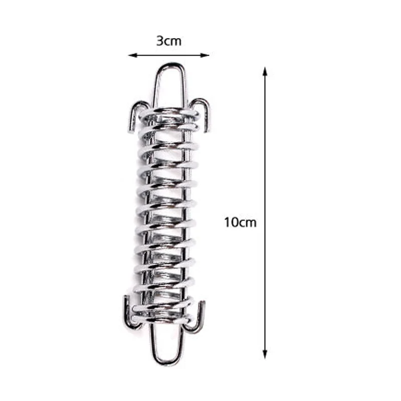 

Camping Tent Spring Buckle High Elasticity Strength Stainless Steel Rope Camping Tensioner Awning Fixed Hook Buckle