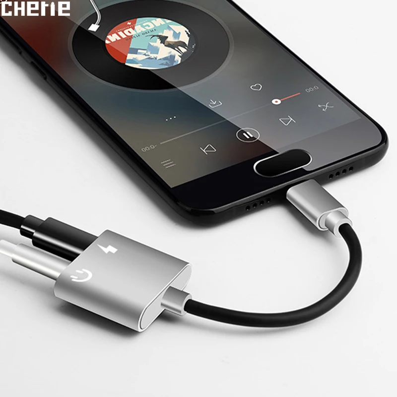 Адаптер для наушников Cherie Type C USB на 3 5 мм кабель Huawei Xiaomi Samsung AUX конвертер зарядки