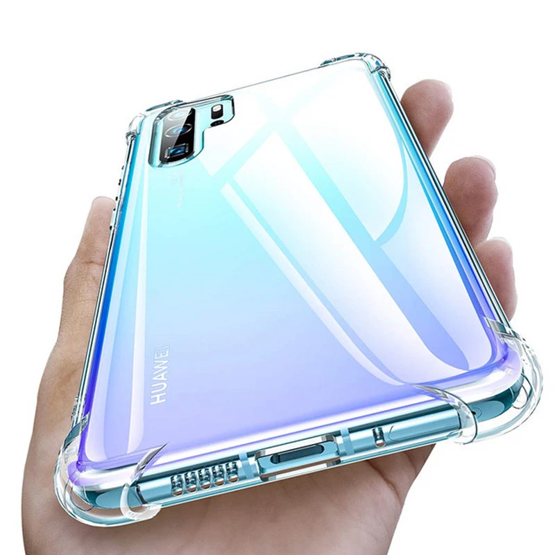

Clear TPU Back Air Cushion Phone Case For Huawei P20 P10 P9 Lite Pro Mate 10 Protective Soft Transparent Rear Cover Protector