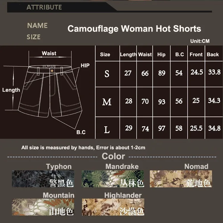 Высокое качество Тактический Лето Kryptek девушки камуфляж Шорты женские Camo Cargo Шорты, военный комплект эластичной одежды с шортами для девочек