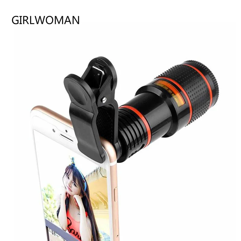 

Girlwoman 12x Zoom Phone Lens Telescope Celular Mobile Phone Camera Lenses for Xiaomi Camera Lens for Smartphone Lentes Para