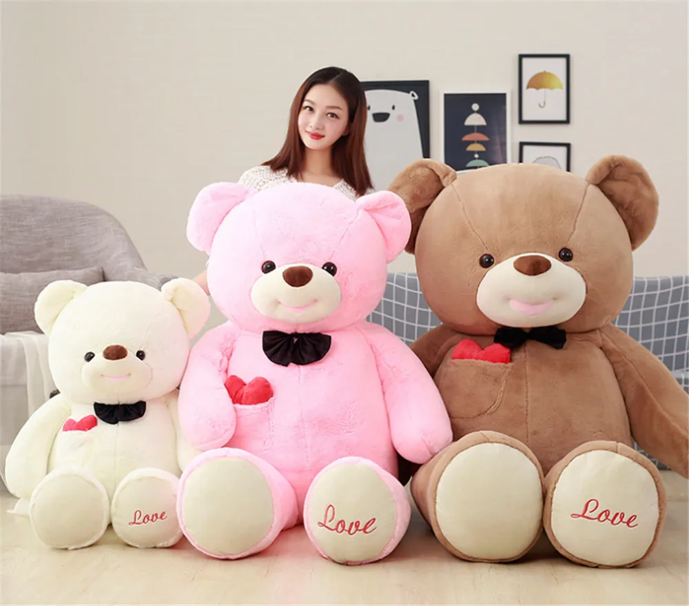 love you teddy bear hold heart plush toys give you my heart bears doll11