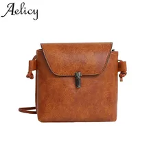 Aelicy/Женская Ретро простая сумка, мини-сумка через плечо, маленькая сумка с клапаном для девочек, сумка через плечо, женская сумка
