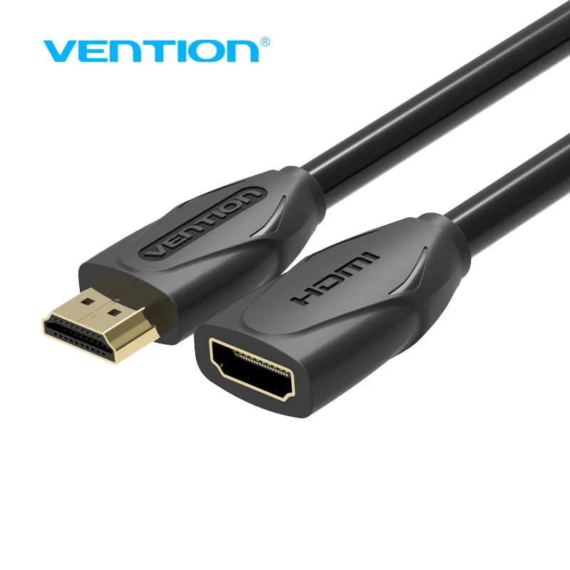 

Vention HDMI Extension Cable 1m 1.5m 2m 3m 5m Male To Female Extender HDMI Cable 1080P 3D 1.4V For HDTV LCD Laptop PS3 Projector