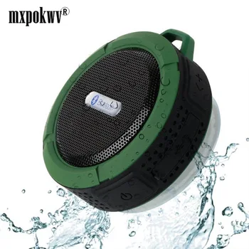 

Portable Waterproof Mini Subwoofer MP3 Music Box Louderspeaker Outdoor Bluetooth Speaker With Metal Hook MIC For Phone Laptop