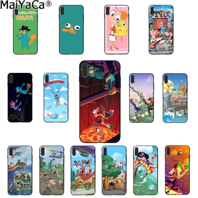 MaiYaCa phineas and ferb Custom Photo Soft Phone Case for