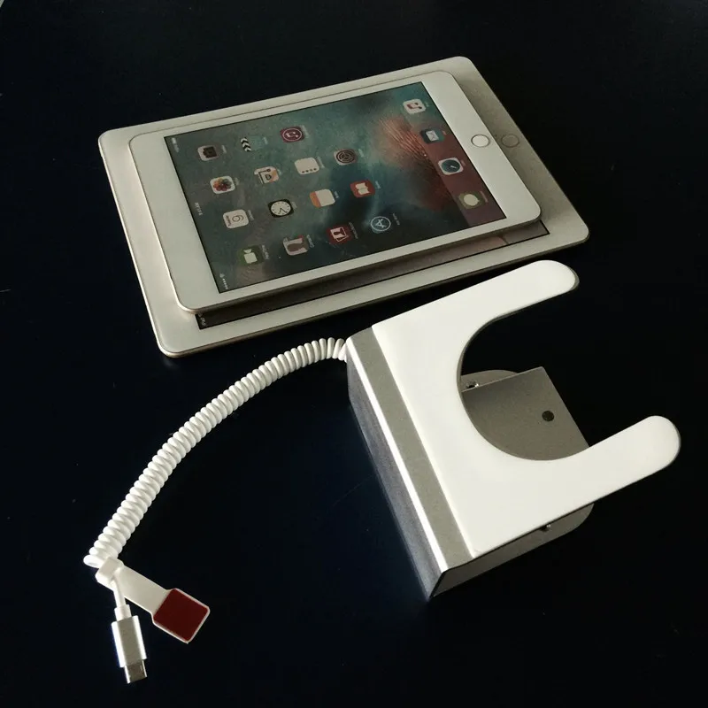 silver aluminum mini small tablet charging alarms display support with remote control function