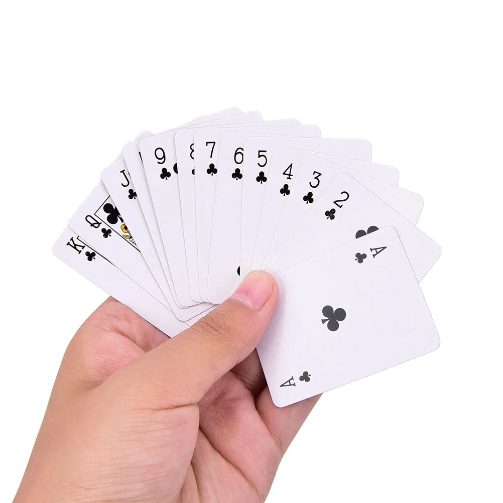1 комплект Портативный бумажный мини-покер Традиционный набор панель инструментов казино игры Игральные карты мини-покер