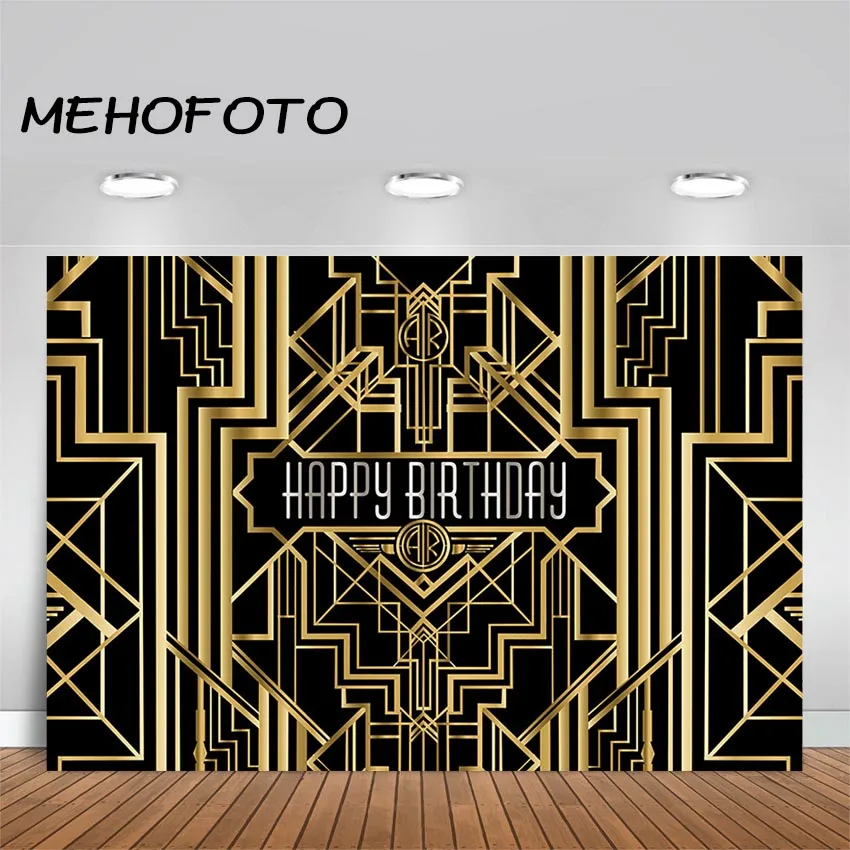 Mehofoto Birthday Background For The Great Gatsby Theme Black Gold
