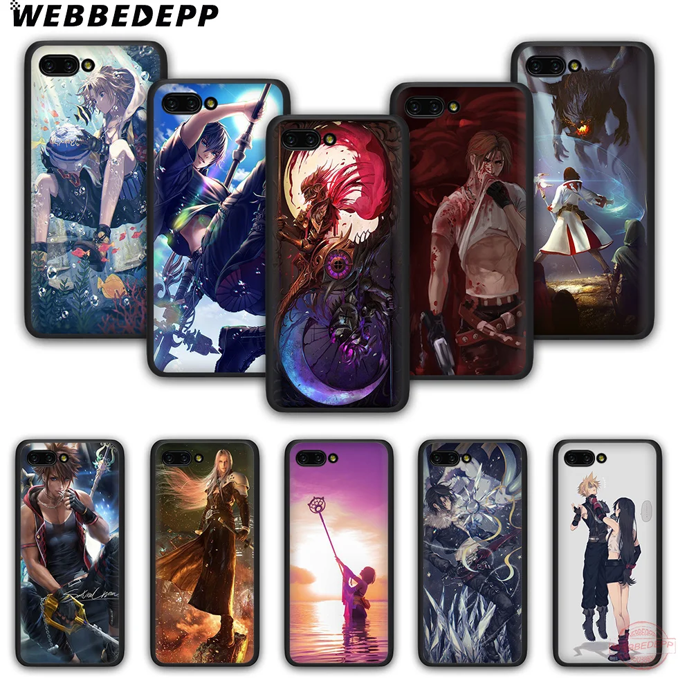 WEBBEDEPP Final fantasy чехол для телефона из ТПУ с принтом Honor 6A 7A 2 ГБ/3 ГБ Pro 7C 7X 8X 8C 9 10 Note10 8 Lite