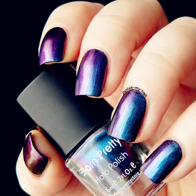 1 Bottle 6ml Born Pretty Chameleon Purple Blue Nail Polish Varnish 1 Bottle 6ml Born Pretty Chameleon Purple Blue Nail Polish Varnish High Quality Black