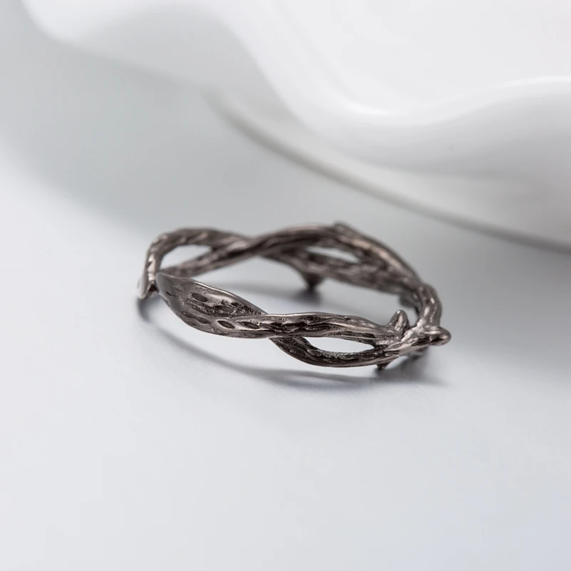 Jisensp Elegant Adjustable Tree Branch Leaves Open Ring for Women Girl Wedding Rings Knuckle Finger Jewelry Bagues Strass joyas