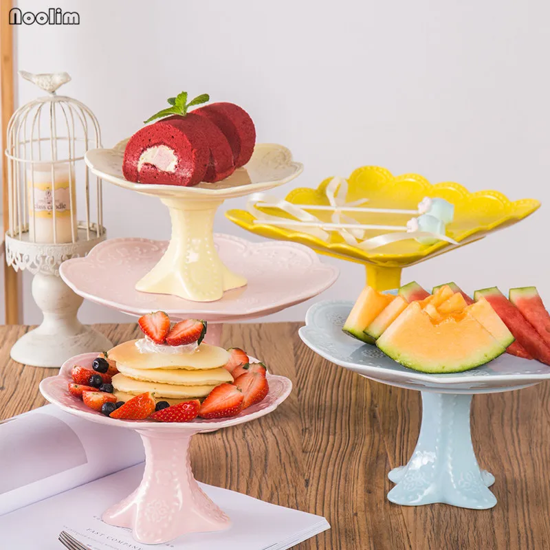 

Nordic Cake Stand Dessert Table Decoration Ceramic Dessert Pastry Tray Table Cake Shelf Afternoon Tea Snack Rack Wedding Decor