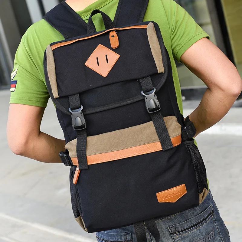 

Fashion Large Capacity Outdoor Sport Backpack Wear Resistant Environmental Canvas Bag Unisex Travel Backpack Fitness Leisure Bag