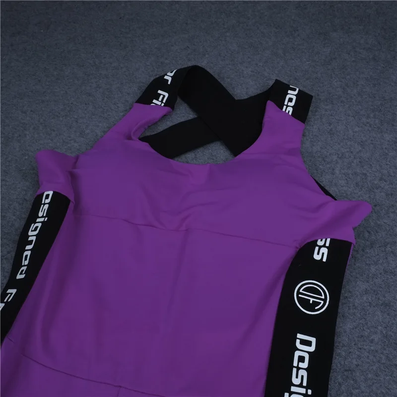 Женский спортивный костюм для тренировок, женская одежда для занятий фитнесом, Спортивная Одежда для танцев, боди с открытой спиной, Фиолетовый комбинезон с надписью HP0008