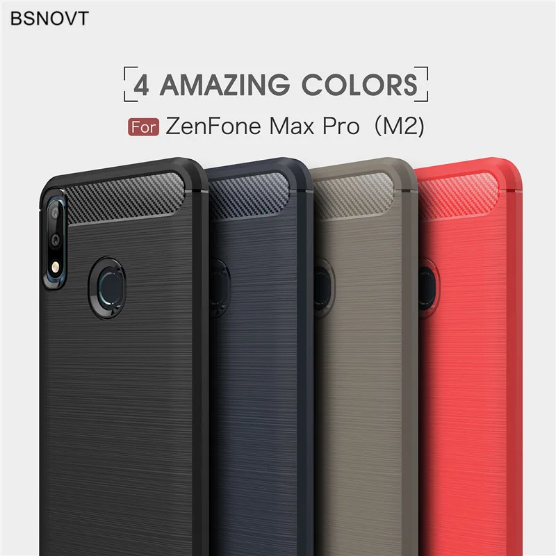 

Asus Zenfone Max Pro (M2) Case Silicone Hard Phone Case Bumper For Asus Zenfone Max Pro (M2) ZB631KL Phone Cover Back Case