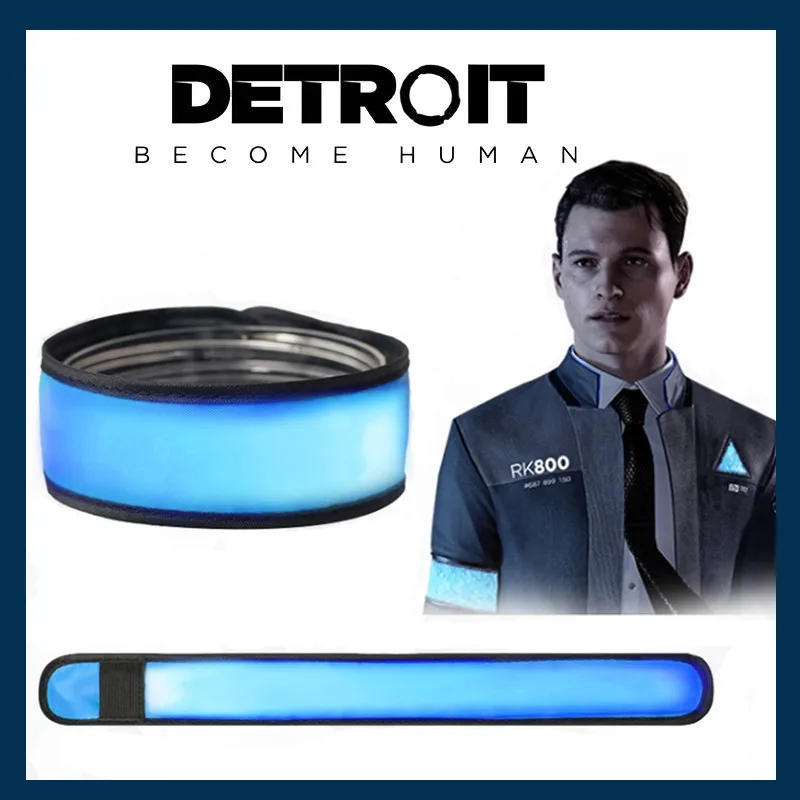 

New Detroit: Become Human Cosplay Connor Kara LED Light Luminous Armband Armlet Arm Band Ring Cosplay Props RK800 Accessories