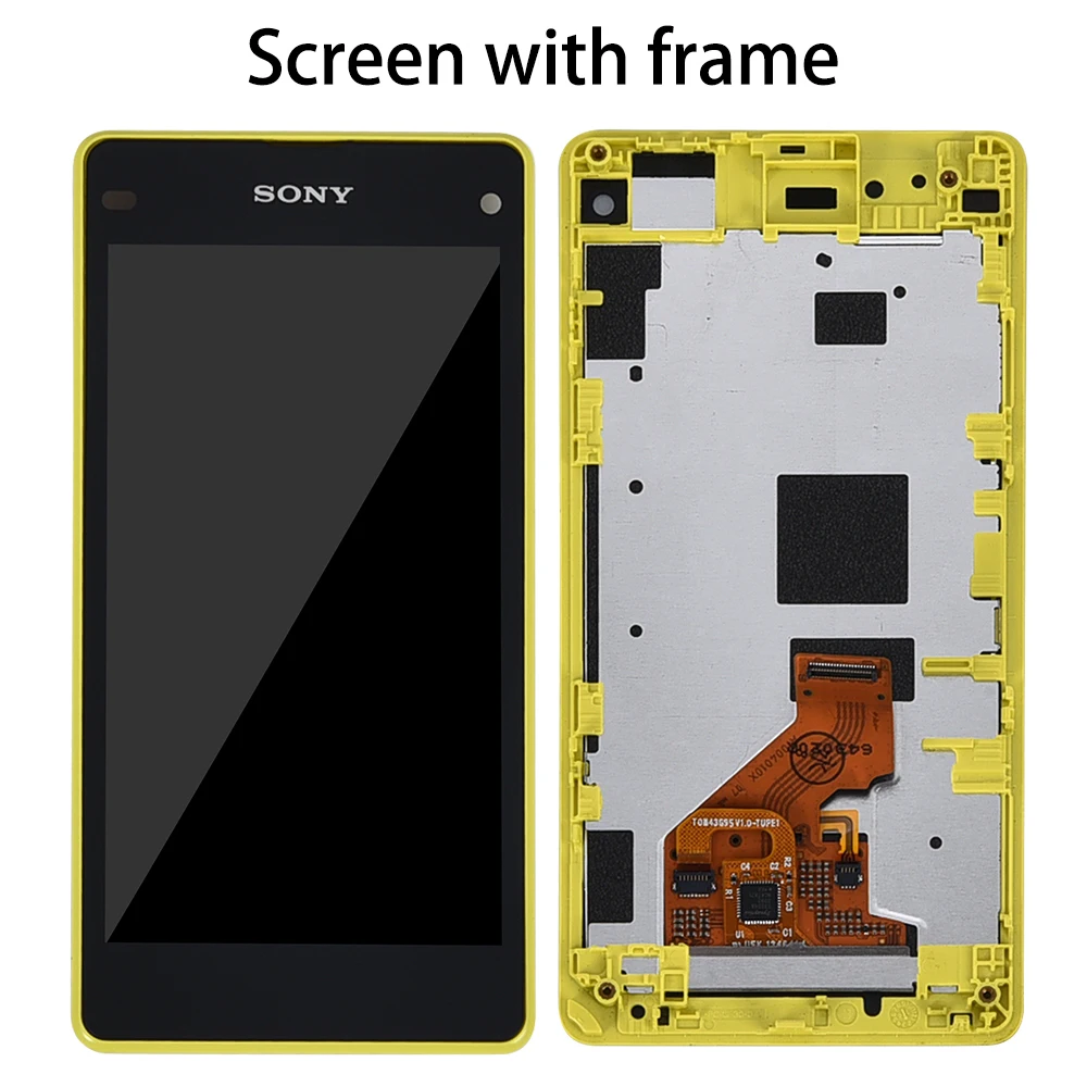 Оригинальный 4 3 ''ЖК дисплей для SONY Xperia Z1 Компактный сенсорный экран