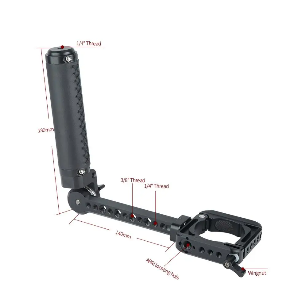 Niceyrig Универсальный Adjustible DSLR камера стабилизатор Ronin S кожа Двойная Ручка Рукоятка для DJI RoninS