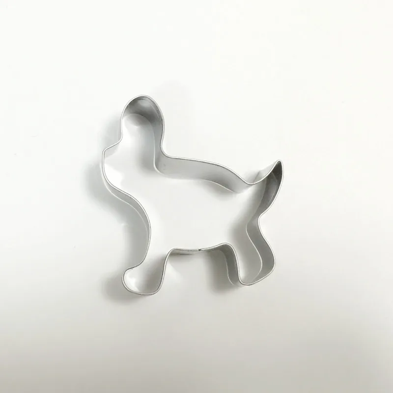 Формочки для печенья животные мультфильм пресс-штамп художество из сахара помадка торт инструменты резак инструмент Cooky машинка для печенья металл Para пресс Ginge - Цвет: Dog