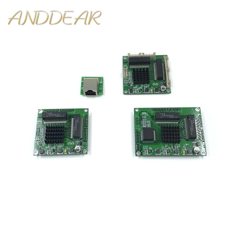 Industrial Ethernet Switch Module 5 Ports Unmanaged10/100/1000mbps PCBA board OEM Auto-sensing Motherboard | Компьютеры и офис