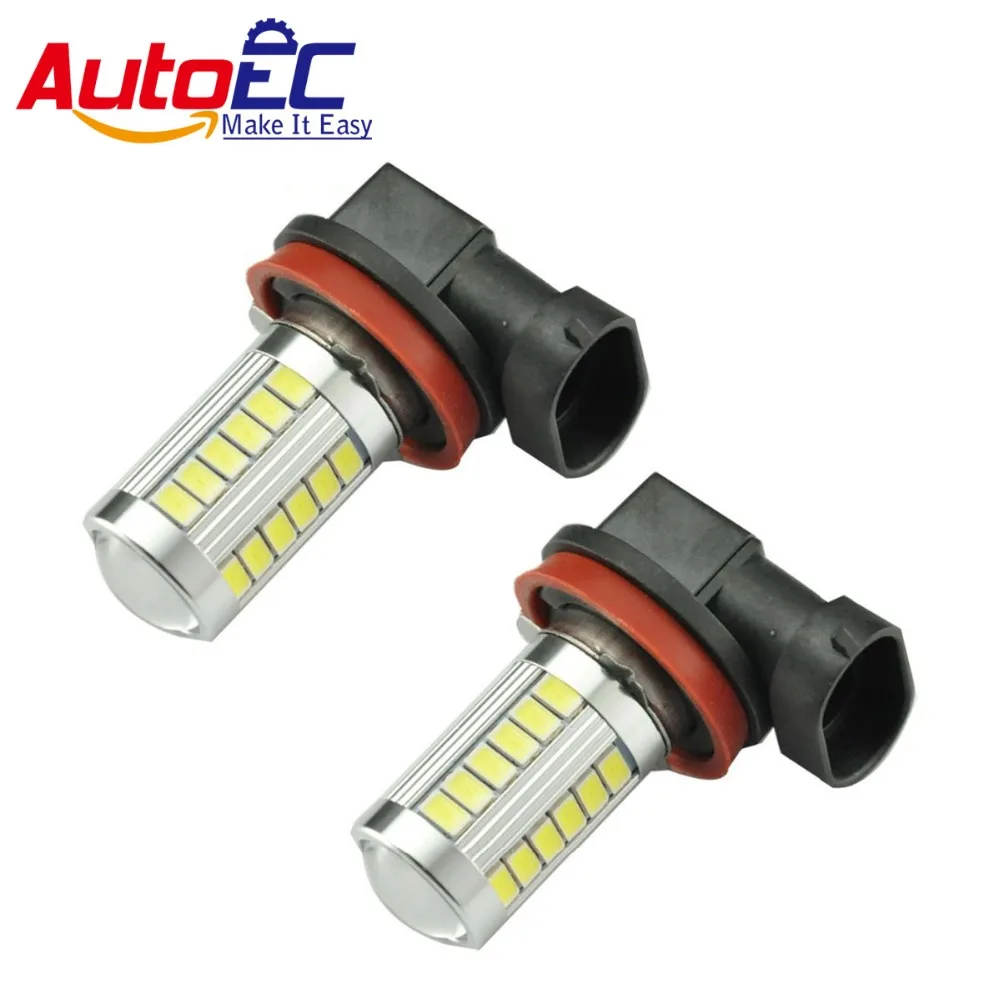 AutoEC 100X противотуманные лампы 9005 9006 H11 5630 5730 33 SMD Led объектив Туман Вождение свет лампы 12 В Габаритные огни белый# LI13