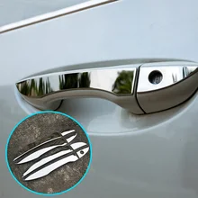 Garniture de poignée de porte chromée, protection de recouvrement de lunette en acier inoxydable, 2014, 2015, 2016, TOYOTA COROLLA E170, 2017